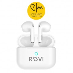 Rovi Y42 PODS True Wireless Bluetooth Earphones with Noise Cancelling White