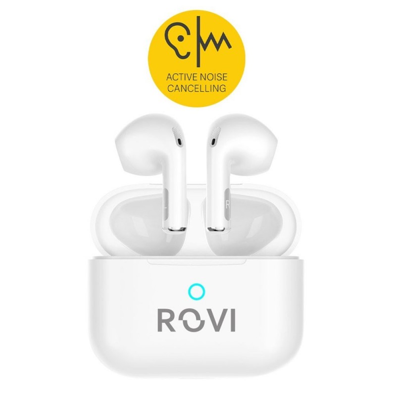 Rovi Auricolare Bluetooth True Wireless Y42 PODS Con Noise Cancelling Bianco