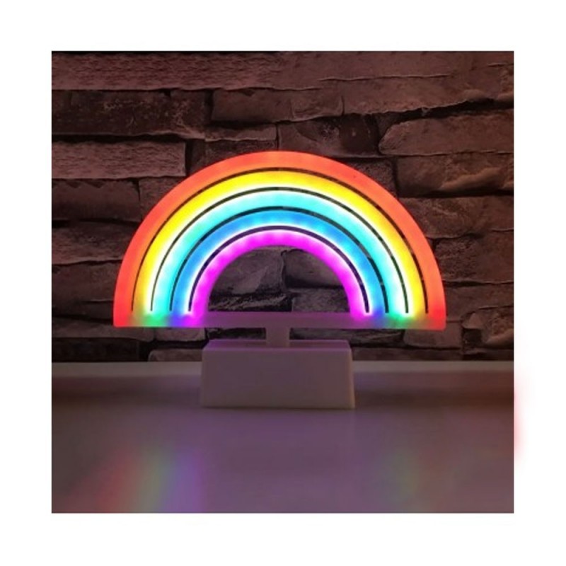 ROVI Forever Light Neon Lamp Decorative LED Light USB Plug with Base | Rainbow ROVI Forever Light Neon Lamp Decorative LED Light USB Plug with Base | Rainbow
