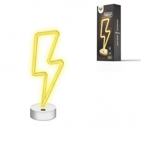 Product image ROVI Forever Light Lampada Neon Luce Led Decorativo USB PLUG con Base | Fulmine