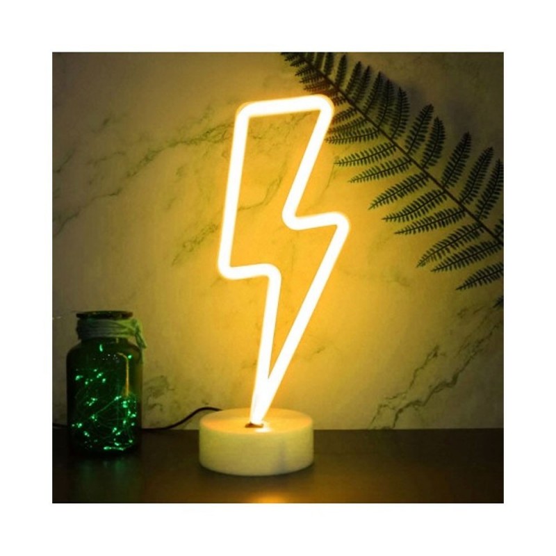 ROVI Forever Light Neon Lamp Decorative LED Light USB Plug with Base | Lightning ROVI Forever Light Neon Lamp Decorative LED Light USB Plug with Base | Lightning