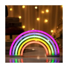ROVI Forever Light Neon Lamp Decorative LED Light USB PLUG Switch On-Off | Rainbow
