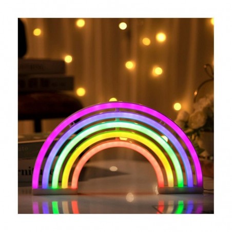 ROVI Forever Light Lampada Neon Luce Led Decorativo USB PLUG Switch On-Off | Arcobaleno