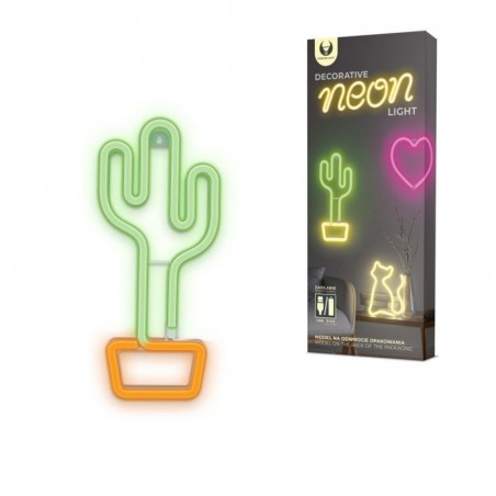 Foto di ROVI Forever Light Lampada Neon Luce Led Decorativo USB PLUG Switch On-Off | Cactus - Rovi