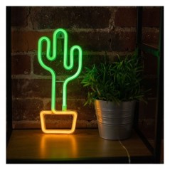 ROVI Forever Light Lampada Neon Luce Led Decorativo USB PLUG Switch On-Off | Cactus