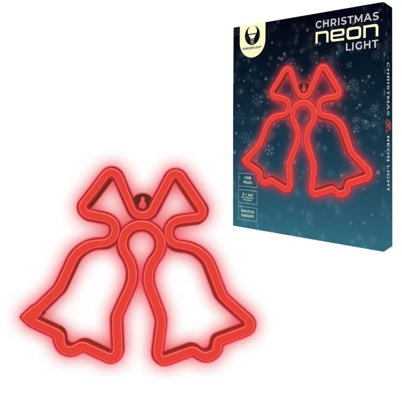 ROVI Forever Light Neon Lamp Decorative LED Light USB PLUG Switch On-Off | Bells
