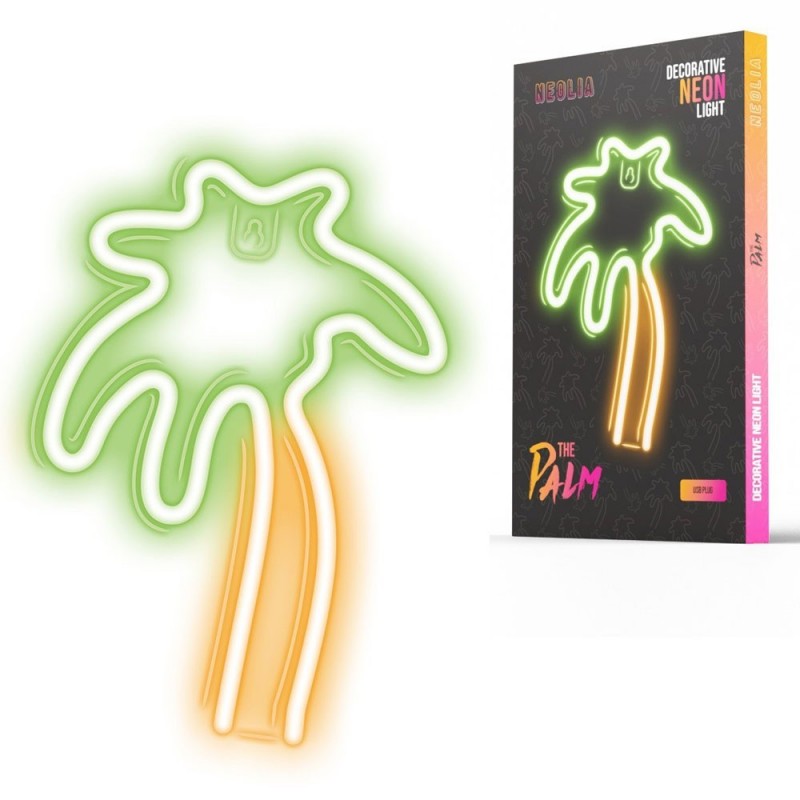 ROVI Forever Light Lampada Neon Luce Led Decorativo USB PLUG Switch On-Off | Palma ROVI Forever Light Lampada Neon Luce Led Decorativo USB PLUG Switch On-Off | Palma
