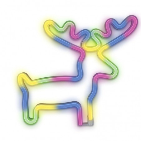 ROVI Forever Light Neon Lamp Decorative LED Light USB PLUG Switch On-Off | Reindeer