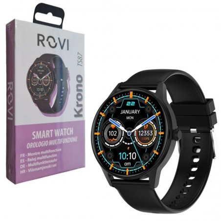 Scopri ROVI Krono TS87 Smartwatch Orologio Multifunzione 1,39" Black in dettaglio