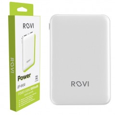 Rovi ROVI POWER BANK 5000MAH CARICABATTERIE PORTATILE 2 PORTE USB 1 USB-C | BIANCO for sale