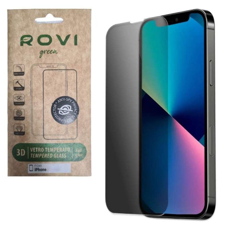 Rovi Vetro Temperato Privacy Glass 3D Per iPhone 15