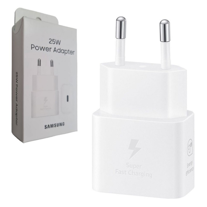 Samsung EP-T2510NWEG 25W USB-C Ultra Fast Charger in Blister Pack | White