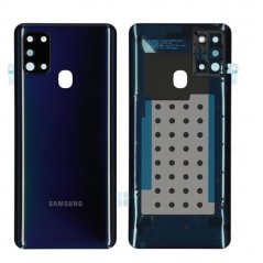 Samsung Original Back Cover Service Pack with Camera Frame for Galaxy A21S SM-A217 | Black