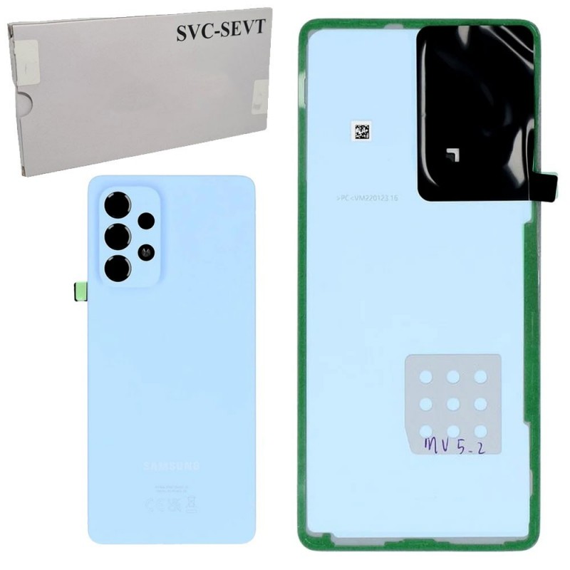 Samsung Back Cover Originale Service Pack con Camera Frame per Galaxy A53 SM-A536 | Blu