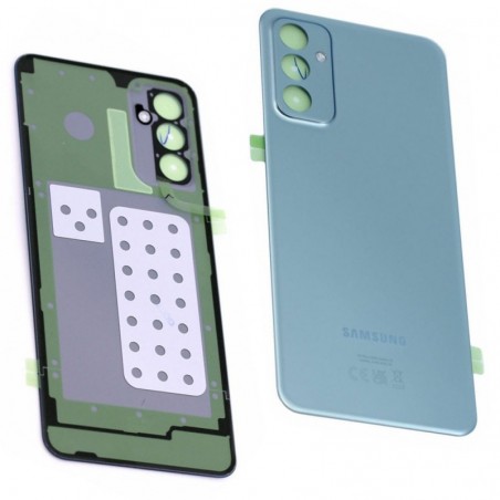 Samsung Back Cover Originale Service Pack con Camera Frame per Galaxy M23 SM-M236 | Light Blue