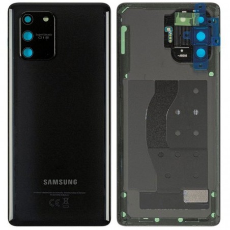 Samsung Back Cover Originale Service Pack con Camera Frame per Galaxy S10 Lite SM-G770 | Nero