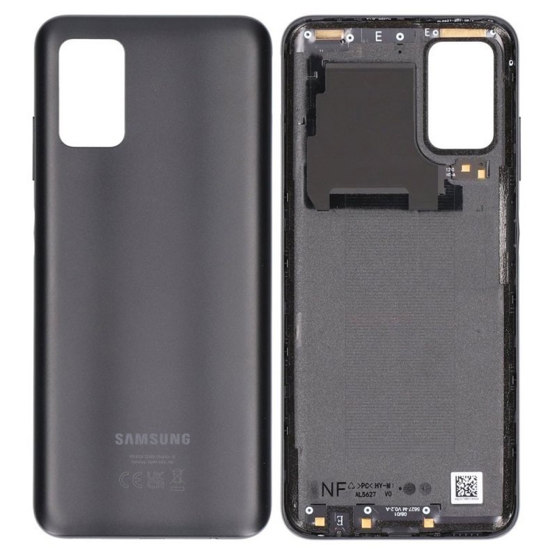 Samsung Back Cover Originale Service Pack per Galaxy A03S SM-A037G | Nero