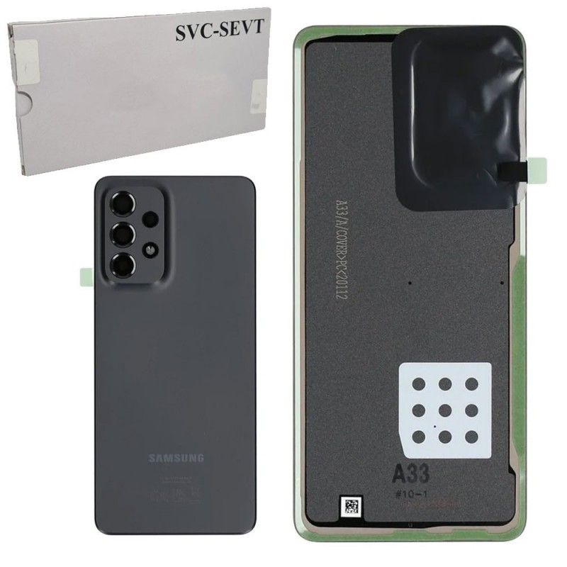 Samsung Back Cover Originale Service Pack per Galaxy A33 SM-A336F | Nero