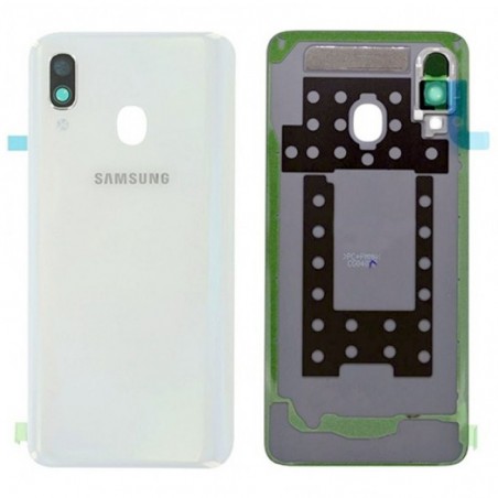 Samsung Back Cover Originale Service Pack per Galaxy A40 SM-A405F | Bianco