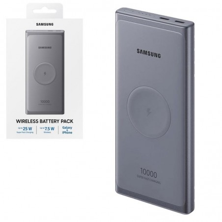 Product image Samsung Wireless Portable Battery EB-U3300XJEG Battery Pack Fast Charge 10000mAh 2 Type-C ports | Gray
