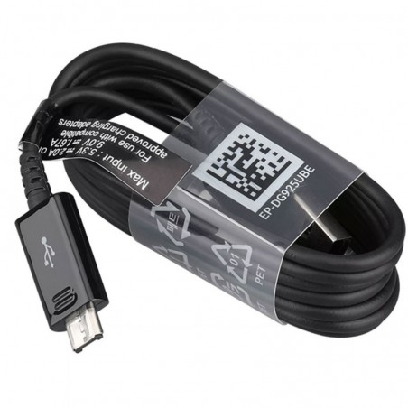 Samsung Cavo da USB-A a MICRO USB EP-DG925UB Per Linea Galaxy S6 / S7 Nero | Bulk | 1 Metro
