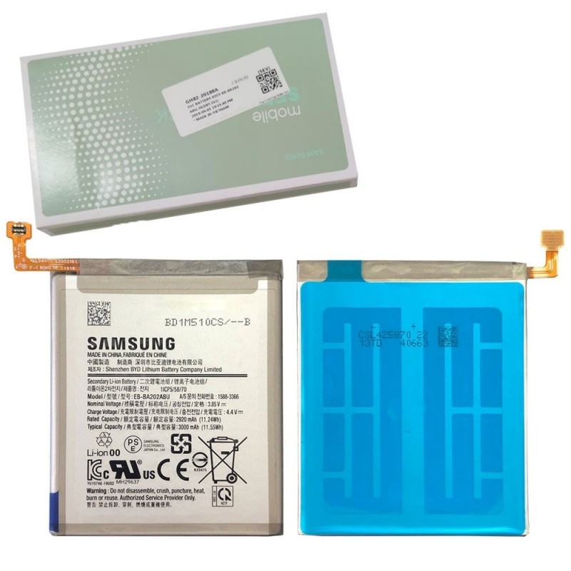  Samsung Service Pack Battery EB-BA202ABU Original for Galaxy A20E A202