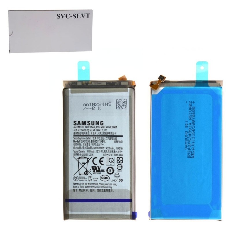 Samsung Service Pack Batteria EB-BG975ABU Originale per Galaxy S10+ PLUS G975 Samsung Service Pack Batteria EB-BG975ABU Originale per Galaxy S10+ PLUS G975