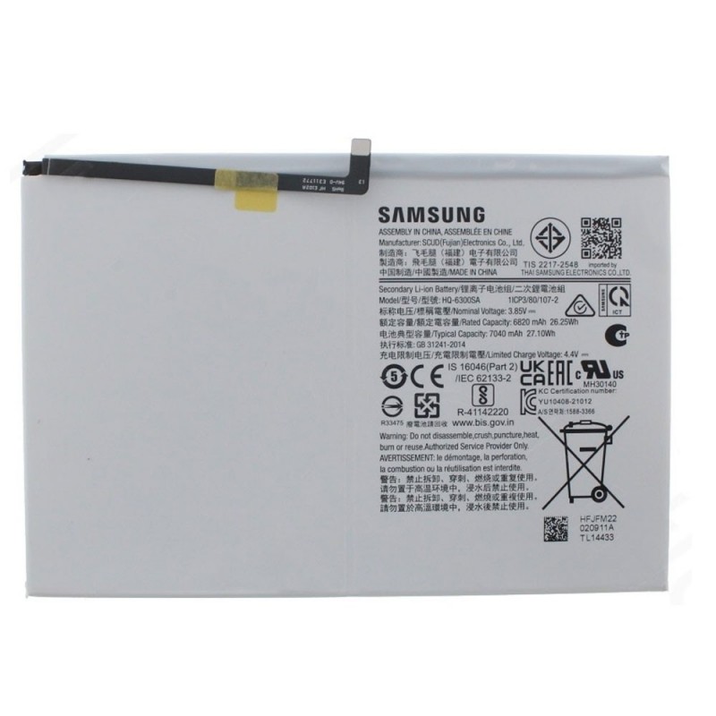 Samsung Service Pack Original Battery HQ-6300SA for Galaxy TAB A8 7040 mAh SM-X200 | X200 X205