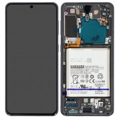 Photo of Samsung Service Pack LCD Display With Battery Included for Galaxy G991 S21 5G | Black - Samsung