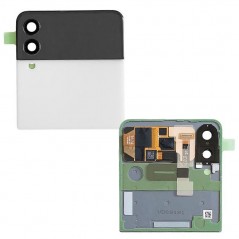 Samsung Service Pack Display LCD ORIGINALE Per Galaxy Z Flip 3 (Esterno) F711 Bianco