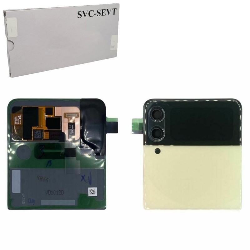 Samsung Service Pack Display LCD ORIGINALE Per Galaxy Z Flip 3 (Esterno) F711 Crema