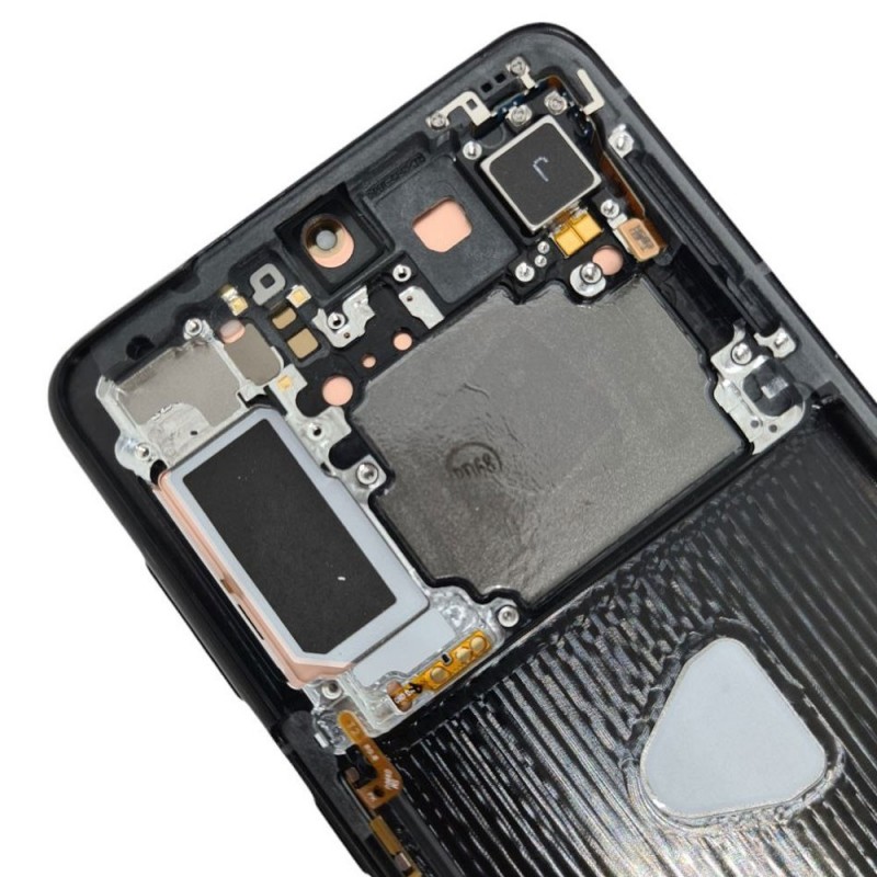Samsung SERVICE PACK Display LCD ORIGINALE + Frame Per Galaxy G996 S21 Plus 5G | Nero | NO CAMERA