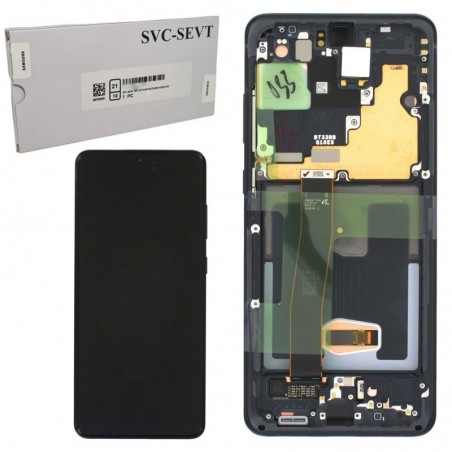 Discover Samsung Service Pack Lcd + Frame (SENZA CAMERA) Per Galaxy S20 ULTRA G988 | Cosmic Black details