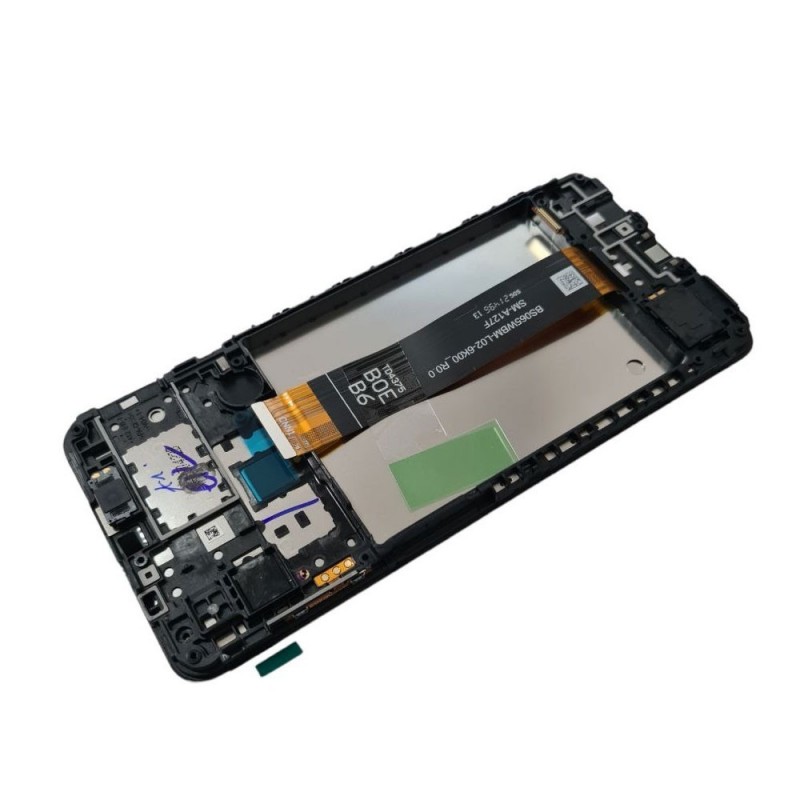 Samsung SERVICE PACK Display LCD ORIGINALE + Frame Per Galaxy A12 2021 A127 - M12 M127 | FLAT BOE B6 A127F in VERTICALE 