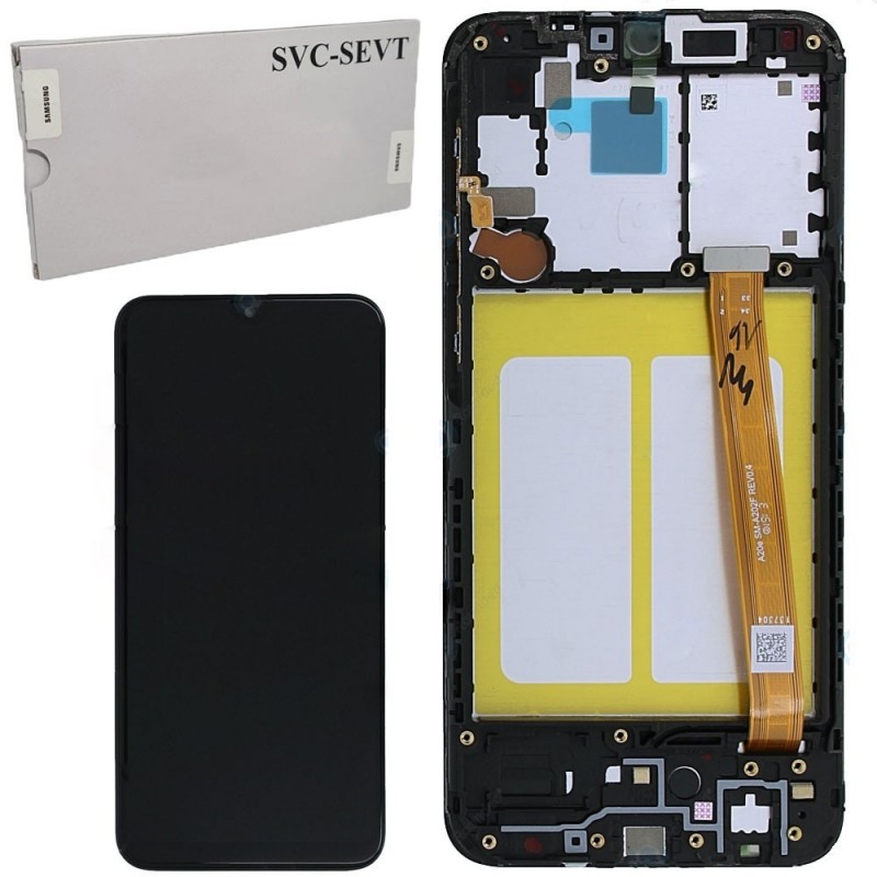 Samsung Service Pack Original LCD Display + Frame For Galaxy A202 A20e
