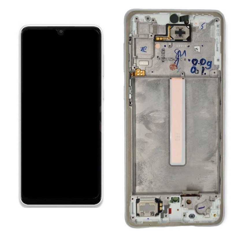 Samsung SERVICE PACK Display LCD ORIGINALE + Frame Per Galaxy A336 A33 5G | Bianco