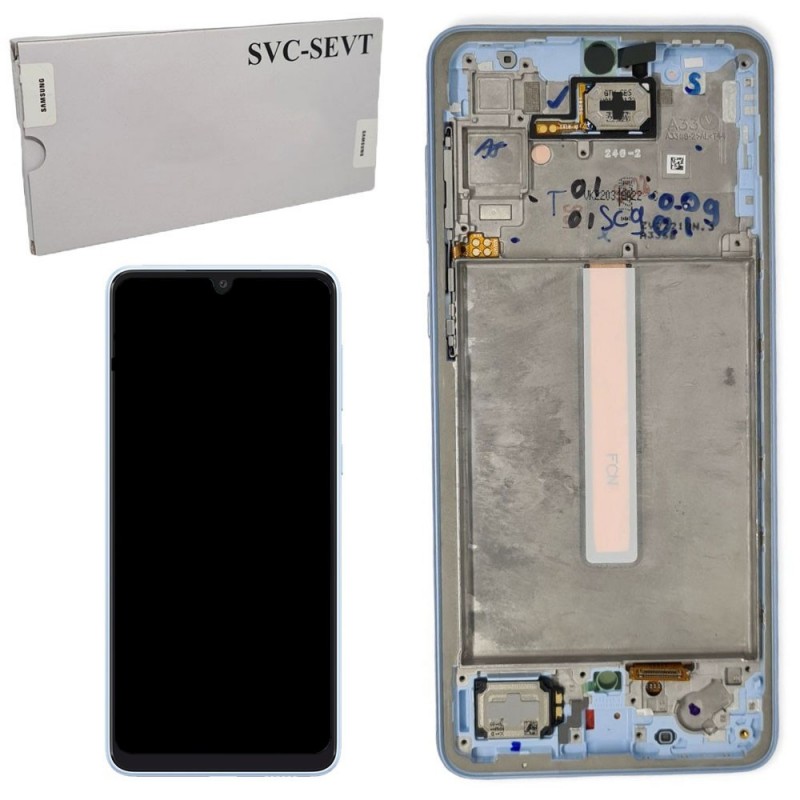 Samsung Service Pack Original LCD Display + Frame For Galaxy A336 A33 5G | Blue
