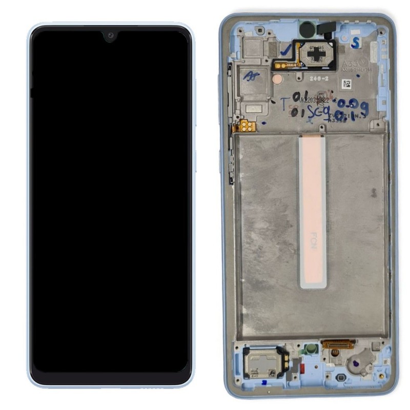 Samsung SERVICE PACK Display LCD ORIGINALE + Frame Per Galaxy A336 A33 5G | Blu