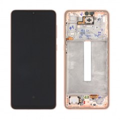 Samsung Service Pack Original LCD Display + Frame For Galaxy A336 A33 5G | Gold - Orange - A.peach