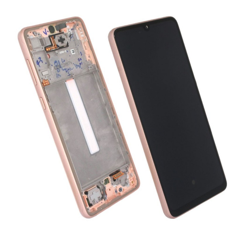 Samsung Service Pack Original LCD Display + Frame For Galaxy A336 A33 5G | Gold - Orange - A.peach