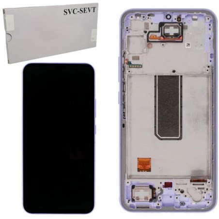 Discover Samsung SERVICE PACK Display LCD ORIGINALE + Frame Per Galaxy A34 5G SM-A346 2023 | Viola details
