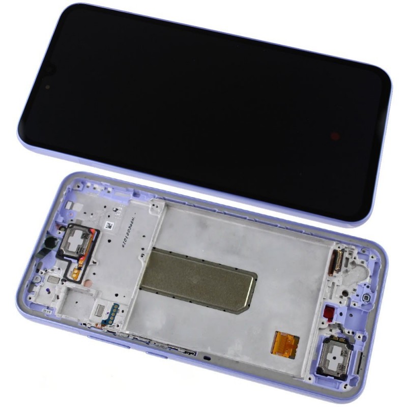 Samsung SERVICE PACK Display LCD ORIGINALE + Frame Per Galaxy A34 5G SM-A346 2023 | Viola