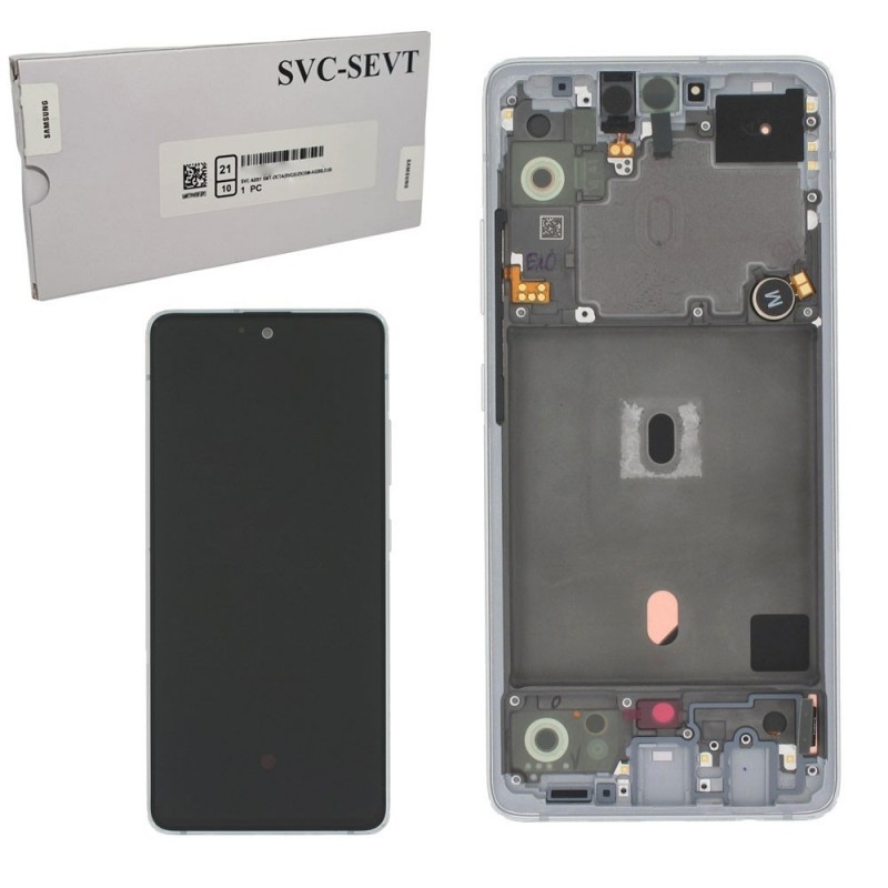 Samsung SERVICE PACK Display LCD ORIGINALE + Frame Per Galaxy A51 5G SM-A516F | Bianco