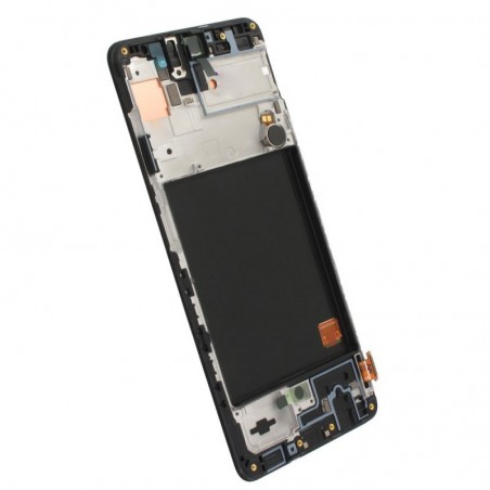 Samsung Service Pack Original LCD Display + Frame For Galaxy A515 A51 | Black