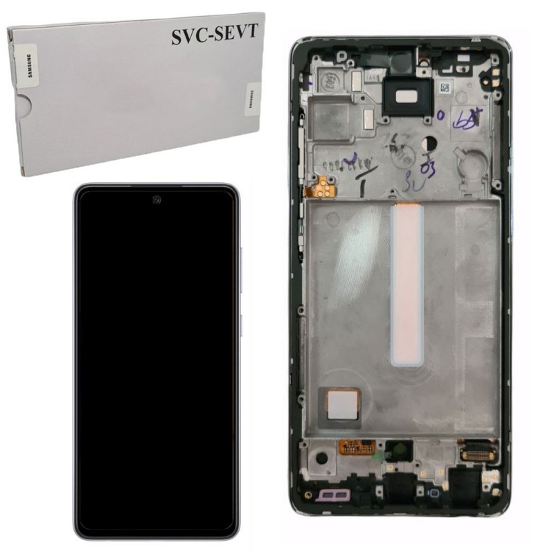 Samsung Service Pack Original LCD Display + Frame For Galaxy A525 A52 - A526B A52 5G | White