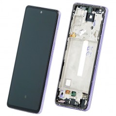 Samsung Service Pack Original LCD Display + Frame For Galaxy A525 A52 - A526B A52 5G | Viola