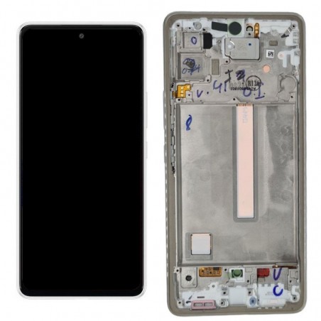 Samsung Service Pack Original LCD Display + Frame For Galaxy A536 A53 5G | White