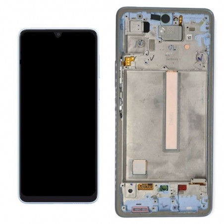 Samsung Service Pack Original LCD Display + Frame For Galaxy A536 A53 5G | Blue