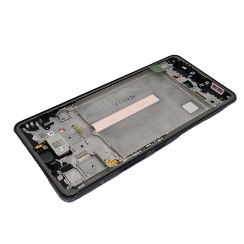 Samsung SERVICE PACK Display LCD ORIGINALE + Frame Per Galaxy A536 A53 5G | Nero