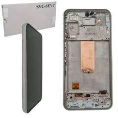 Discover Samsung Service Pack Display Lcd + Frame Per Galaxy A54 5G SM-A546 | Bianco details